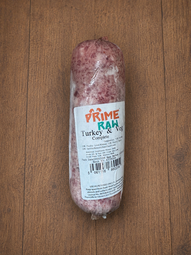 Prime Raw Turkey and veg