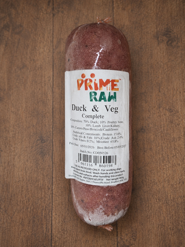 Prime Raw Duck and veg