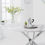 Thumbnail: Clara 120cm Round (White) Marble Dining Set