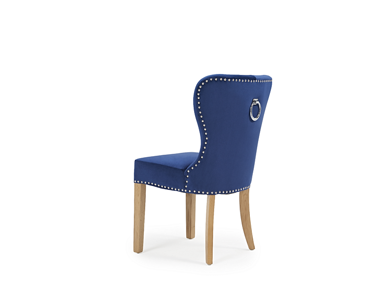 Thumbnail: Kalim Blue Plush Dining Chairs