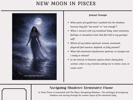 New Moon in Pisces: Navigating Shadows and Honoring Your Emotional Body