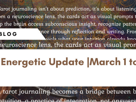 Energetic update: March 1 to 8