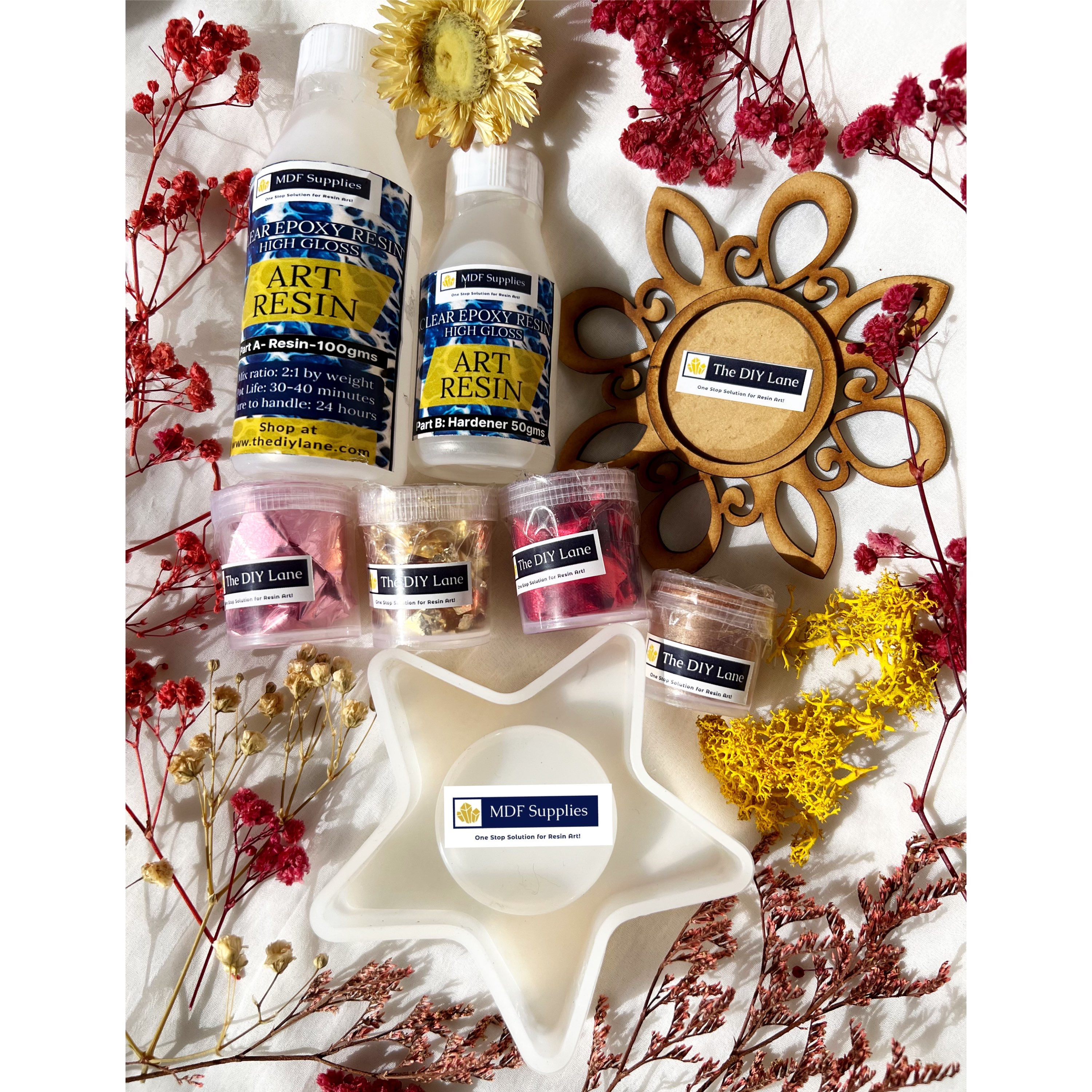 Resin Art Diwali Tealight making combo