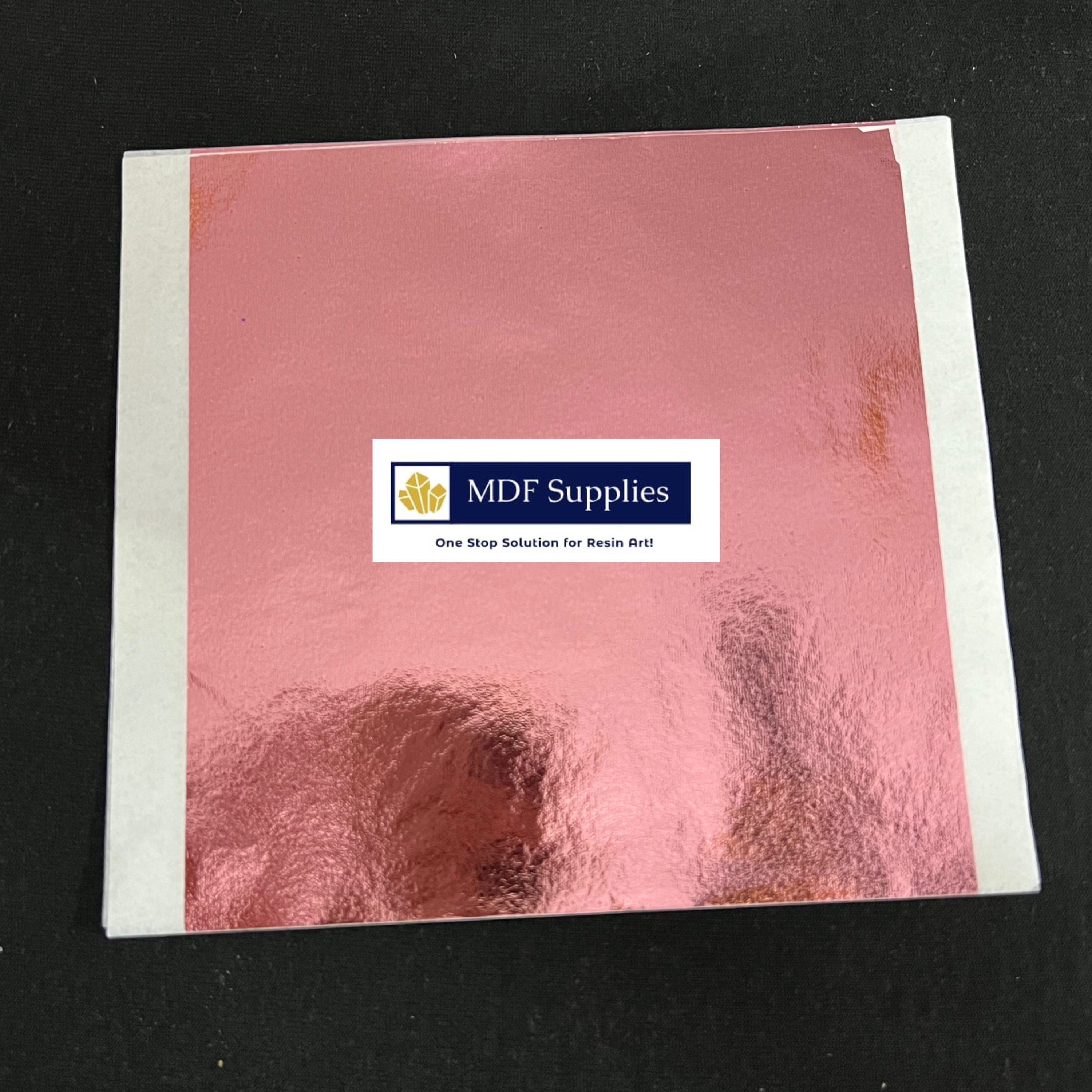 Baby Pink foil flakes rose gold leaf