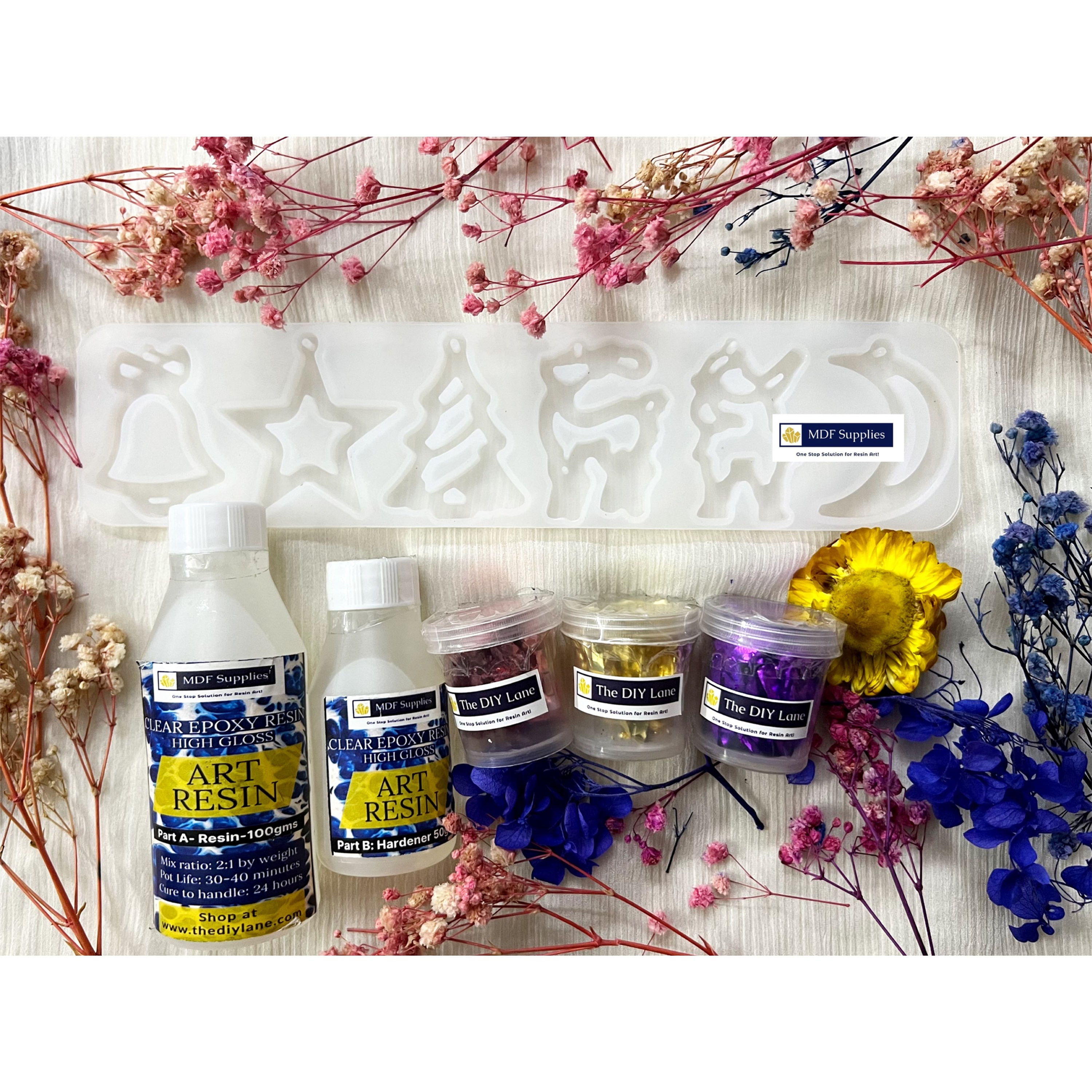 Resin Christmas Keychain Ornaments making kit 