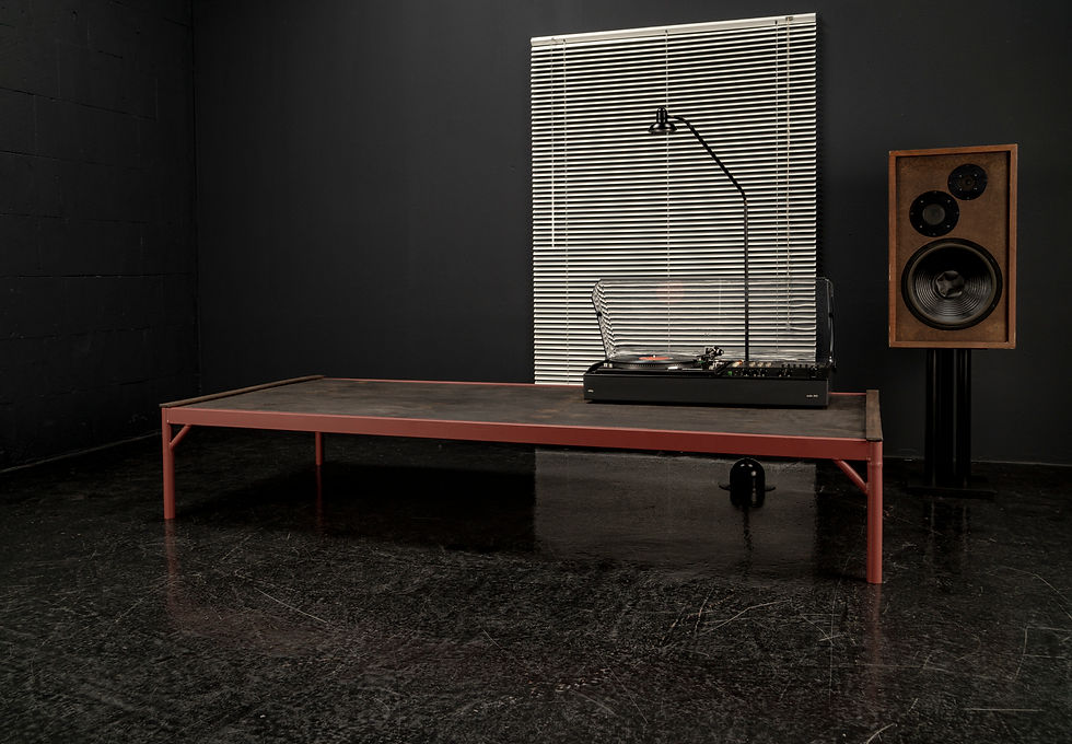 Thumbnail: 1960S STEEL AND WOOD DAYBEDS LOW TABLES​​​​​​​