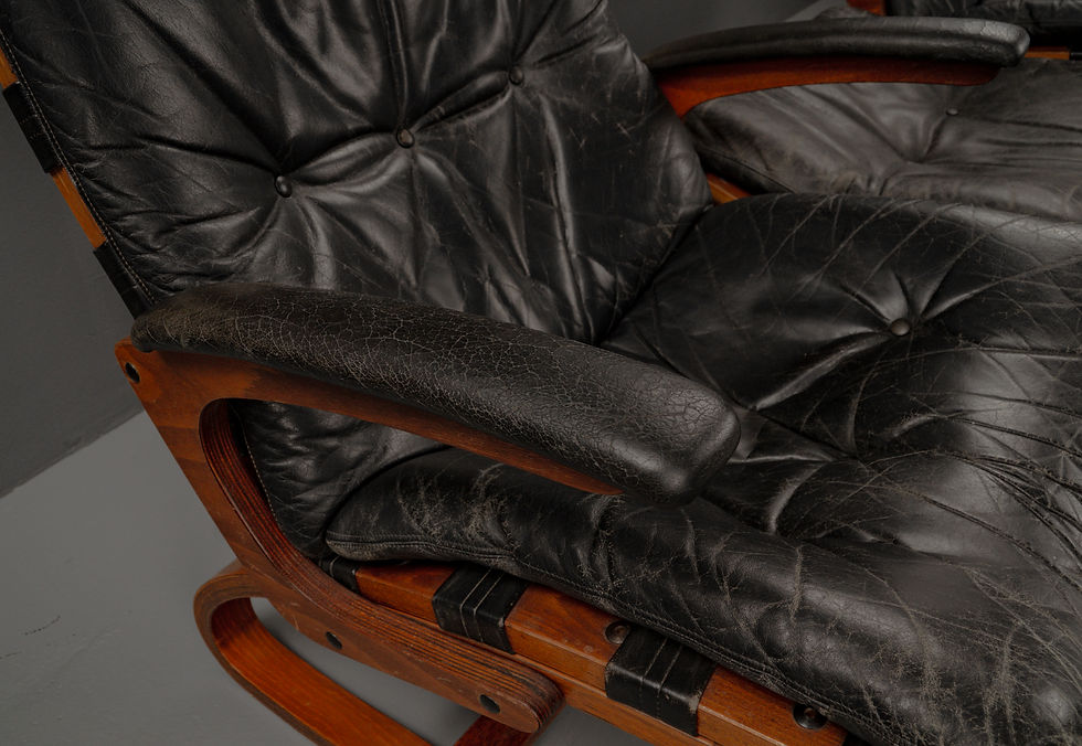 Thumbnail: SIESTA CHAIR & OTTOMAN BY INGMAR RELLING FOR WESTNOFA, 1960S