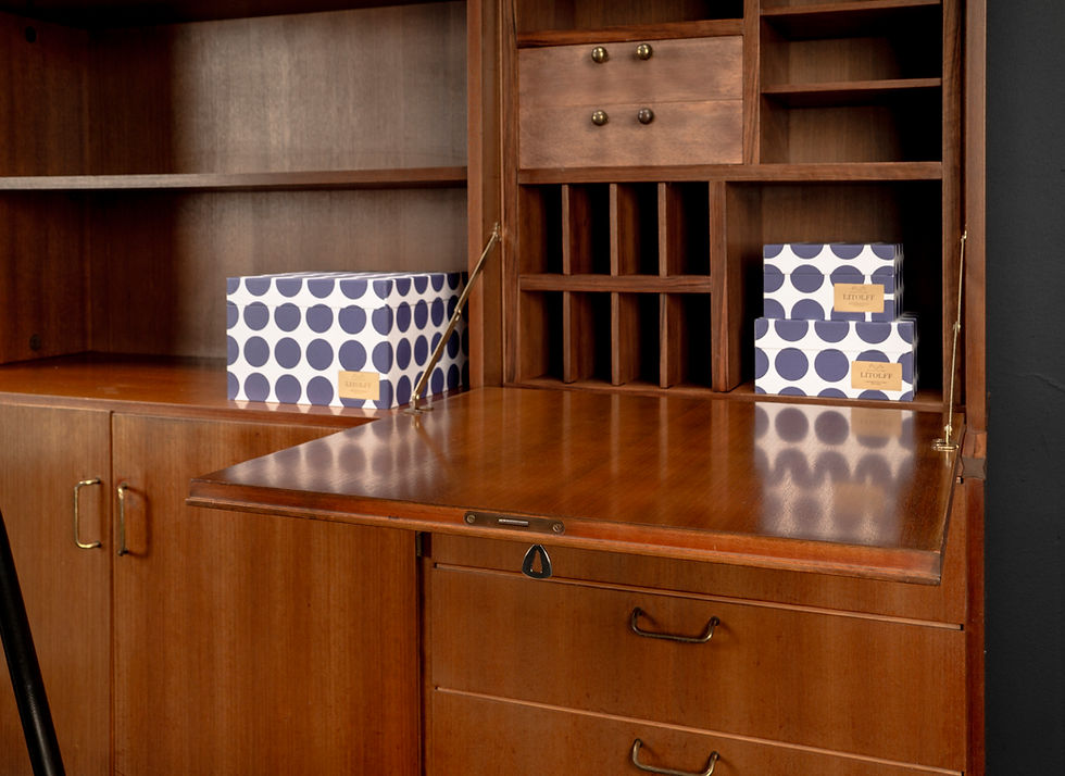 Thumbnail: SIDEBOARD WITH SHELVES BY ERWIN BEHR STUDY FOR BMZ, 1950S​​​​​