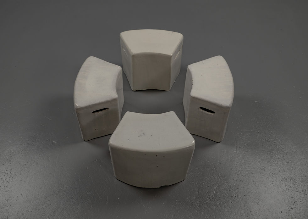 Thumbnail: AVANT-GARDE CERAMIC STOOL BY PAOLA NAVONE FOR GERVASONI 1882