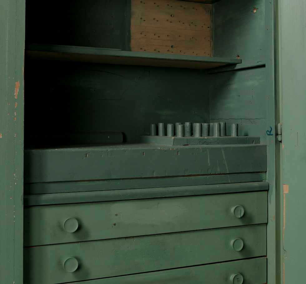 Thumbnail: LARGE GREEN INDUSTRIAL CABINET FROM THE 1950s