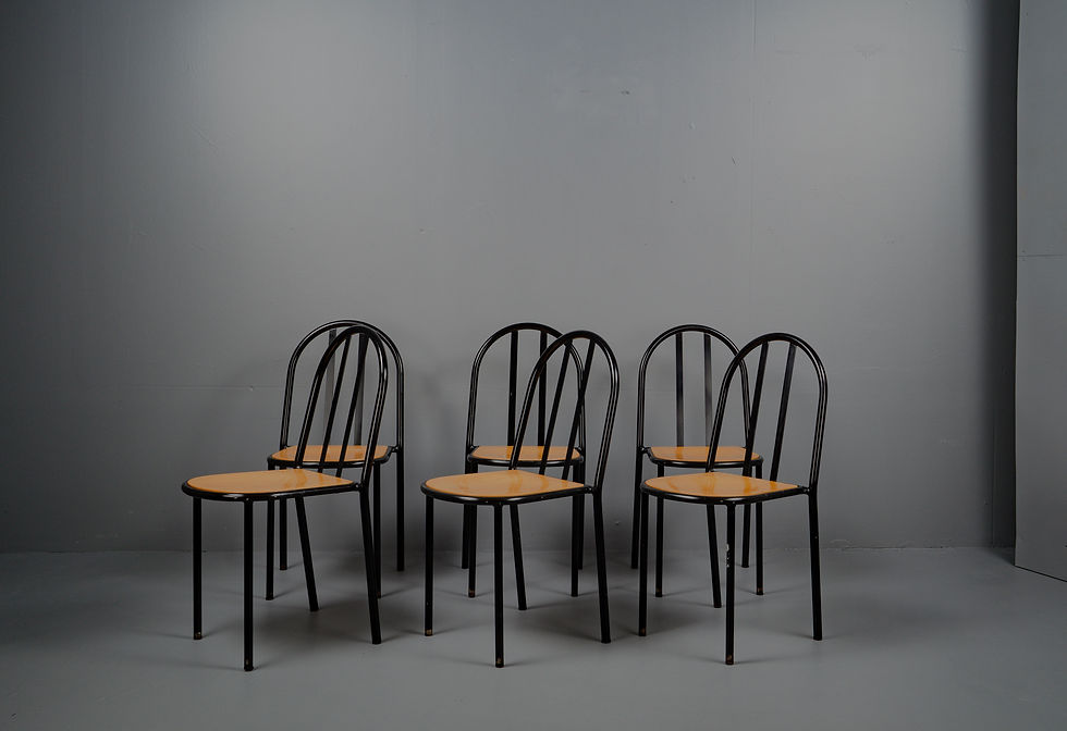 Thumbnail: ROBERT MALLET-STEVENS RARE DINING CHAIR MODEL FROM 1931 WITH TWO STRUTS
