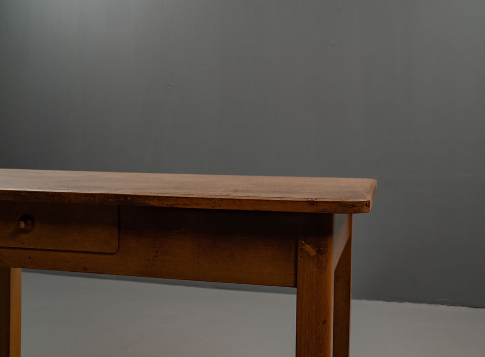 Thumbnail: BAUHAUS TABLE MADE OF BEECH WOOD WITH LINOLEUM, 1930S