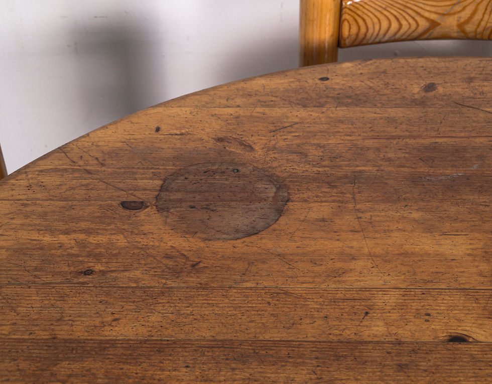 Thumbnail: DANISH DINING TABLE & CHAIRS SET IN STYLE OF RAINER DAUMILLER