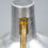 Thumbnail: GERMAN BAUHAUS KAISER IDELL STYLE DESK LAMP IN SILVER & GOLD WITH SWAN NECK