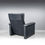 Thumbnail: BLUE LEATHER ARMCHAIR BY COR, CONSETA MADE IN GERMANY 1980S
