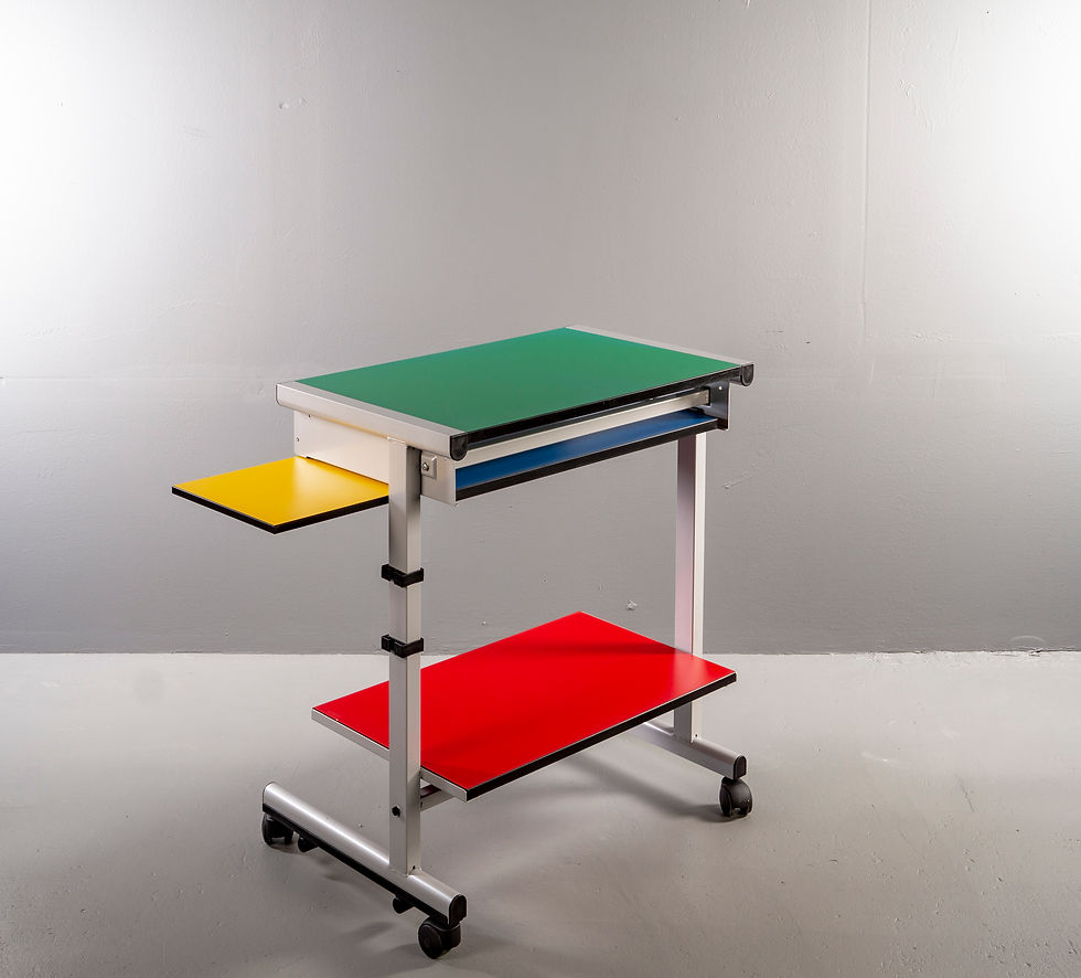 Thumbnail: MEMPISH DESIGN COMPUTER TABLE ON CASTORS MADE IN GERMANY