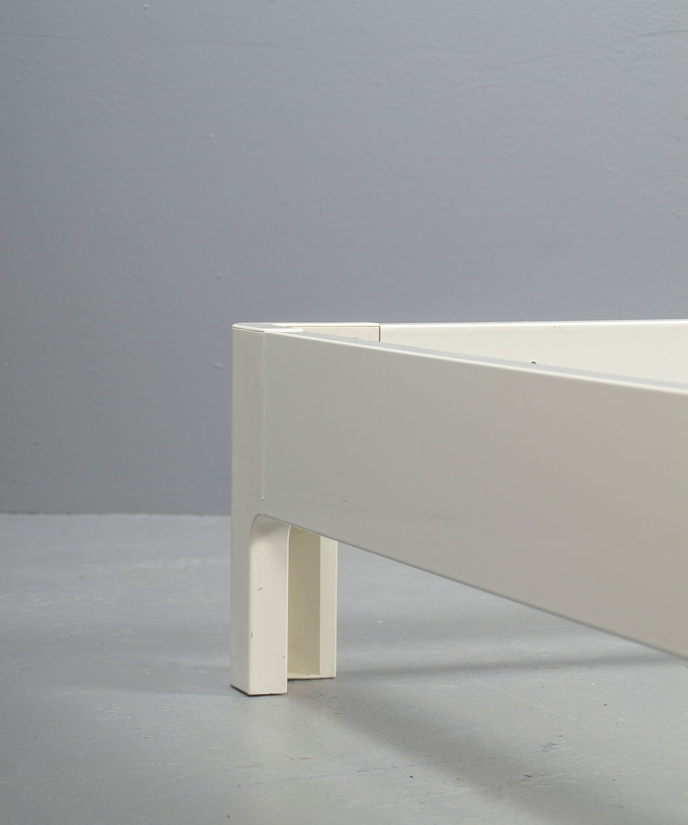 Thumbnail: DOUBLE BED IKEA VINSTRA PAINTED WHITE