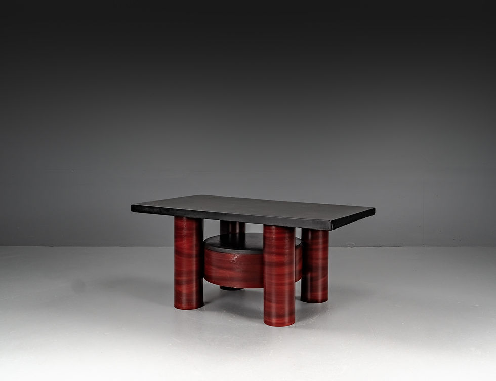 Thumbnail: STOA MEMPHIS TABLES AND SHELF WITH SLATE TOP 1980S​​​​​​​