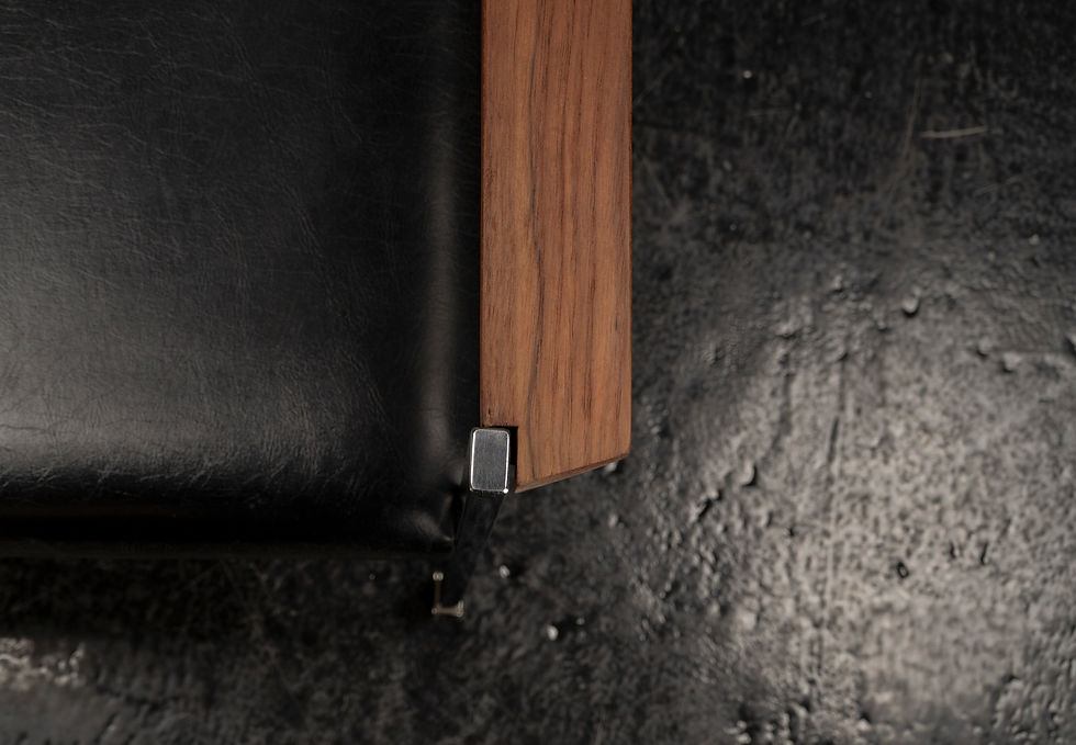 Thumbnail: MID-CENTURY BLACK ARMCHAIR, 1960S