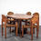 Thumbnail: DANISH DINING TABLE & CHAIRS SET IN STYLE OF RAINER DAUMILLER