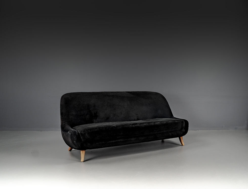 Thumbnail: SOFA MADE OF BOUCLÉ FABRIC, ATTRIBUTE TO FLEMMING LASSEN, 1940S​​​​​​​
