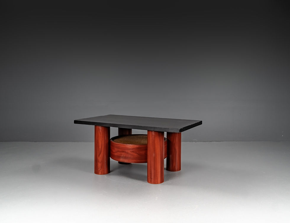 Thumbnail: STOA MEMPHIS TABLES AND SHELF WITH SLATE TOP 1980S​​​​​​​