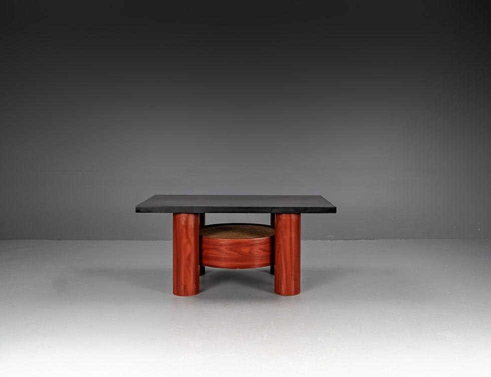 Thumbnail: STOA MEMPHIS TABLES AND SHELF WITH SLATE TOP 1980S​​​​​​​