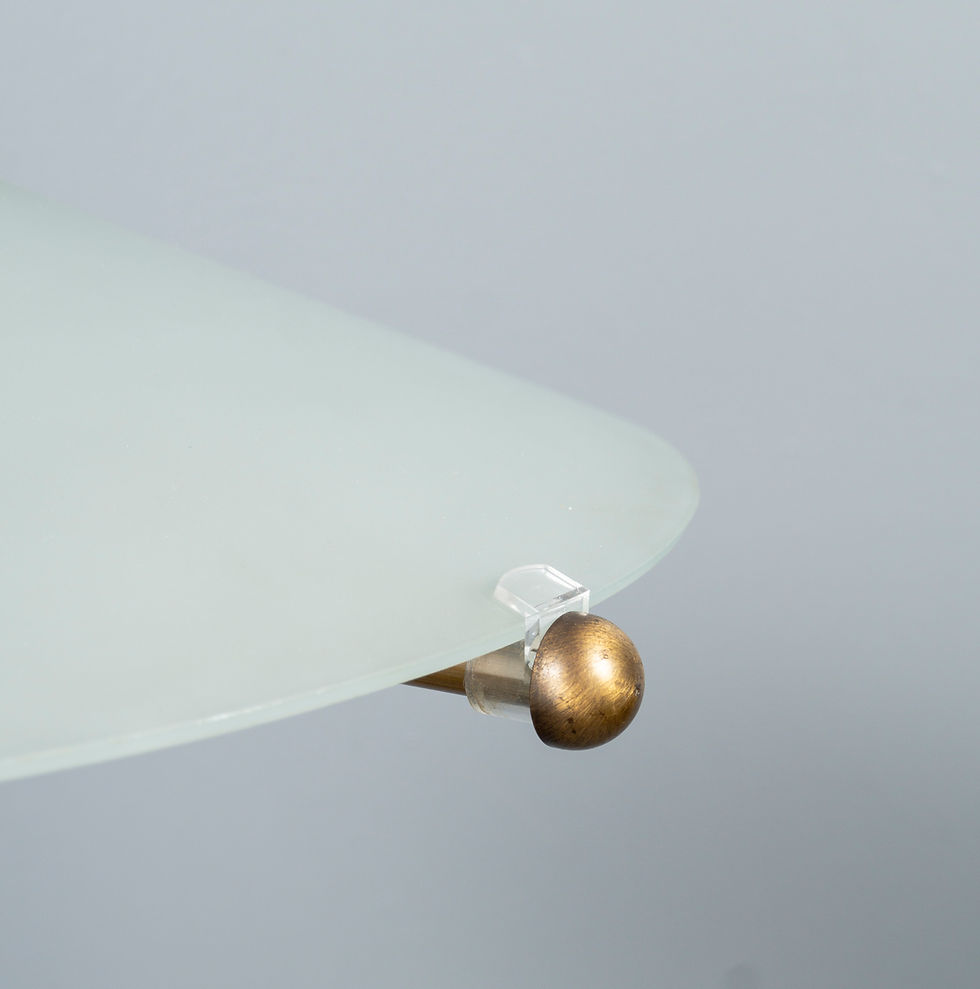 Thumbnail: FUTURISTIC GERMAN FROSTED GLASS FLOOR LAMP FROM WOFI, 1980S​​​​​​​