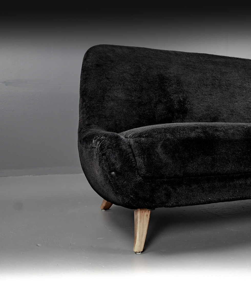 Thumbnail: SOFA MADE OF BOUCLÉ FABRIC, ATTRIBUTE TO FLEMMING LASSEN, 1940S​​​​​​​