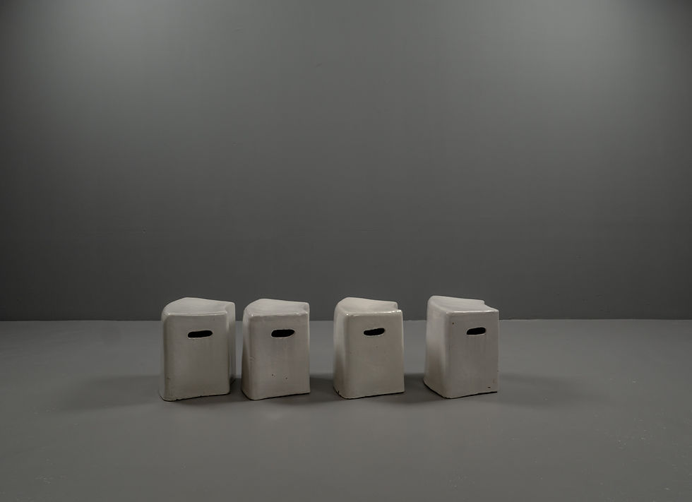 Thumbnail: AVANT-GARDE CERAMIC STOOL BY PAOLA NAVONE FOR GERVASONI 1882