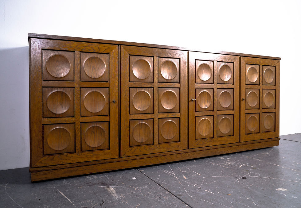 SIDEBOARD GERHARD BARTELS BRUTALISM IN OAK 70er