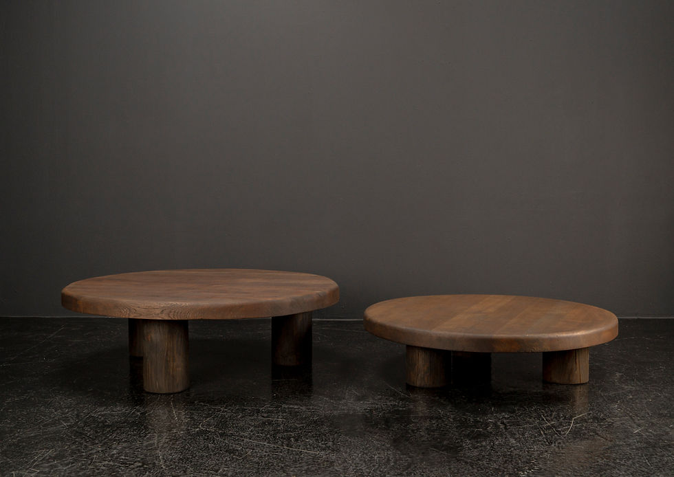 Thumbnail: BRUTALIST SOLID OAK TABLES FROM THE 1960s