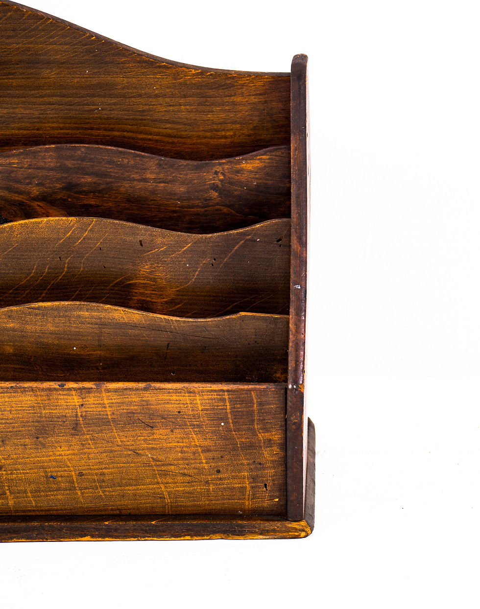 Thumbnail: ART DECO WOODEN LETTER TRAY FROM 1920S.