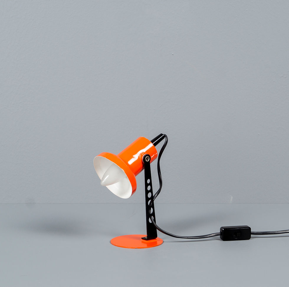 Thumbnail: GERMAN ORANGE DESK LAMP FROM BRILLIANT LEUCHTEN, 1950S