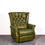 Thumbnail: LEATHERETTE ARMCHAIR IN CHESTERFIELD STYLE WITH RECLINING FUNCTION