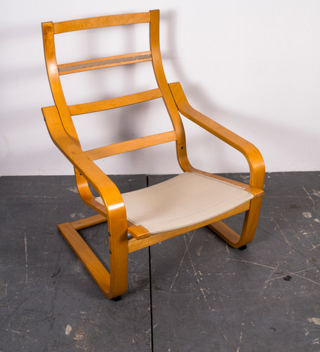 MODEL POÄNG FABRIC CANTILEVER CHAIR BY NOBORU NAKAMURA FOR IKEA