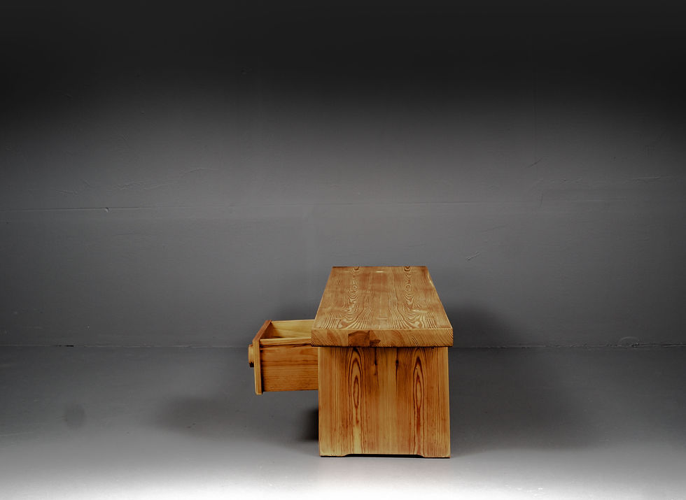 Thumbnail: PINEWOOD BENCH IN STYLE OF ROLAND WILHELMSSON, SWEDEN, 1960S