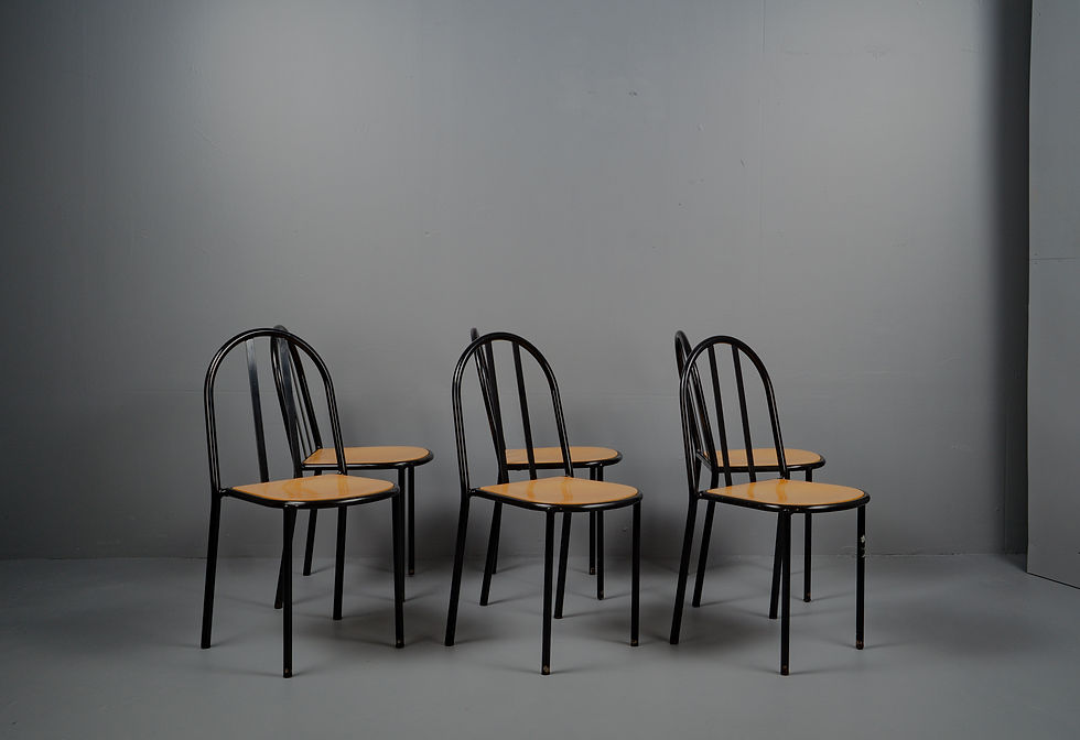 Thumbnail: ROBERT MALLET-STEVENS RARE DINING CHAIR MODEL FROM 1931 WITH TWO STRUTS