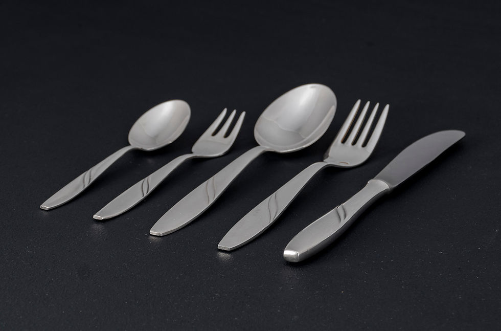 Thumbnail: SILVER PLATED CUTLERY SET FOR 6, 1950S, SET OF 33