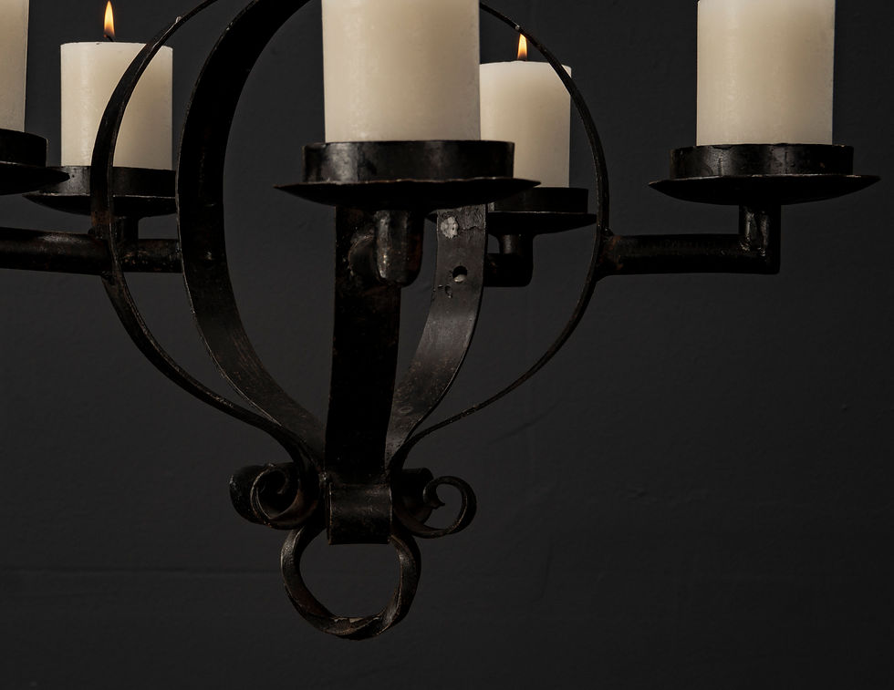 Thumbnail: LARGE CAST IRON CANDLESTICK 1960s