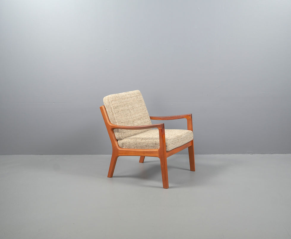 Thumbnail: OLE WANSCHER 1960S MAHOGANY EASY CHAIR & OTTOMAN POUL JEPPESEN