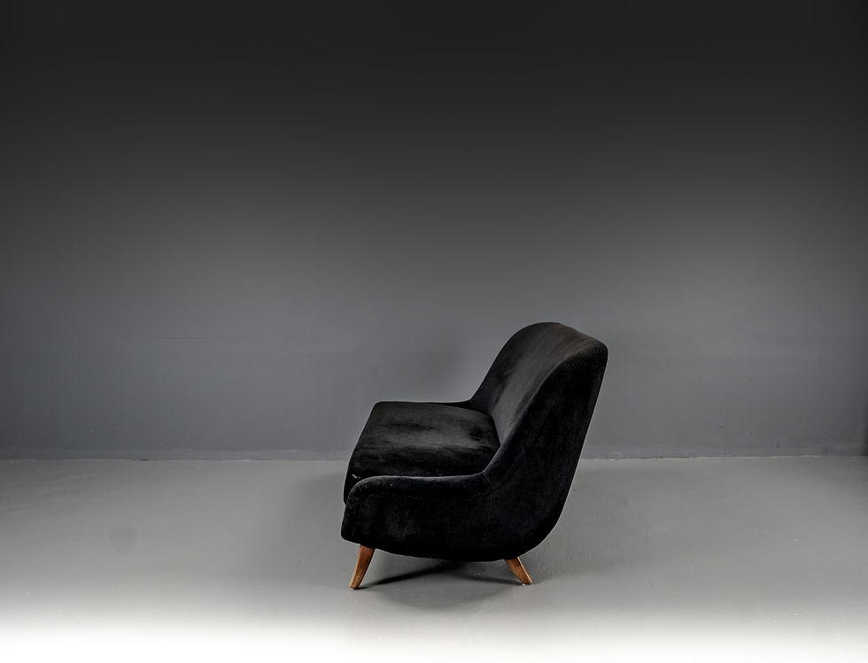 Thumbnail: SOFA MADE OF BOUCLÉ FABRIC, ATTRIBUTE TO FLEMMING LASSEN, 1940S​​​​​​​