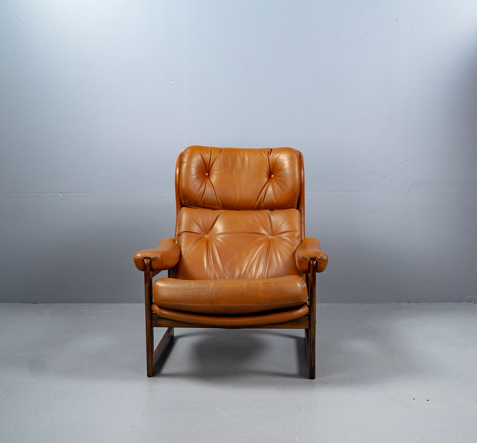 Thumbnail: MAHOGANY LOUNGE CHAIR FROM COJA, 1980s