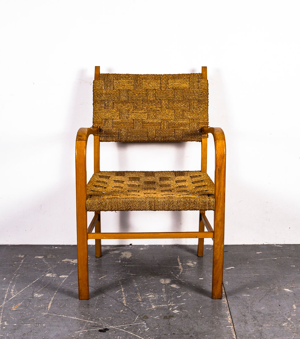 Thumbnail: BRUTALIST CHAIR IN THE STYLE OF THE ERICH DIECKMANN BAUHAUS OF THE 20s