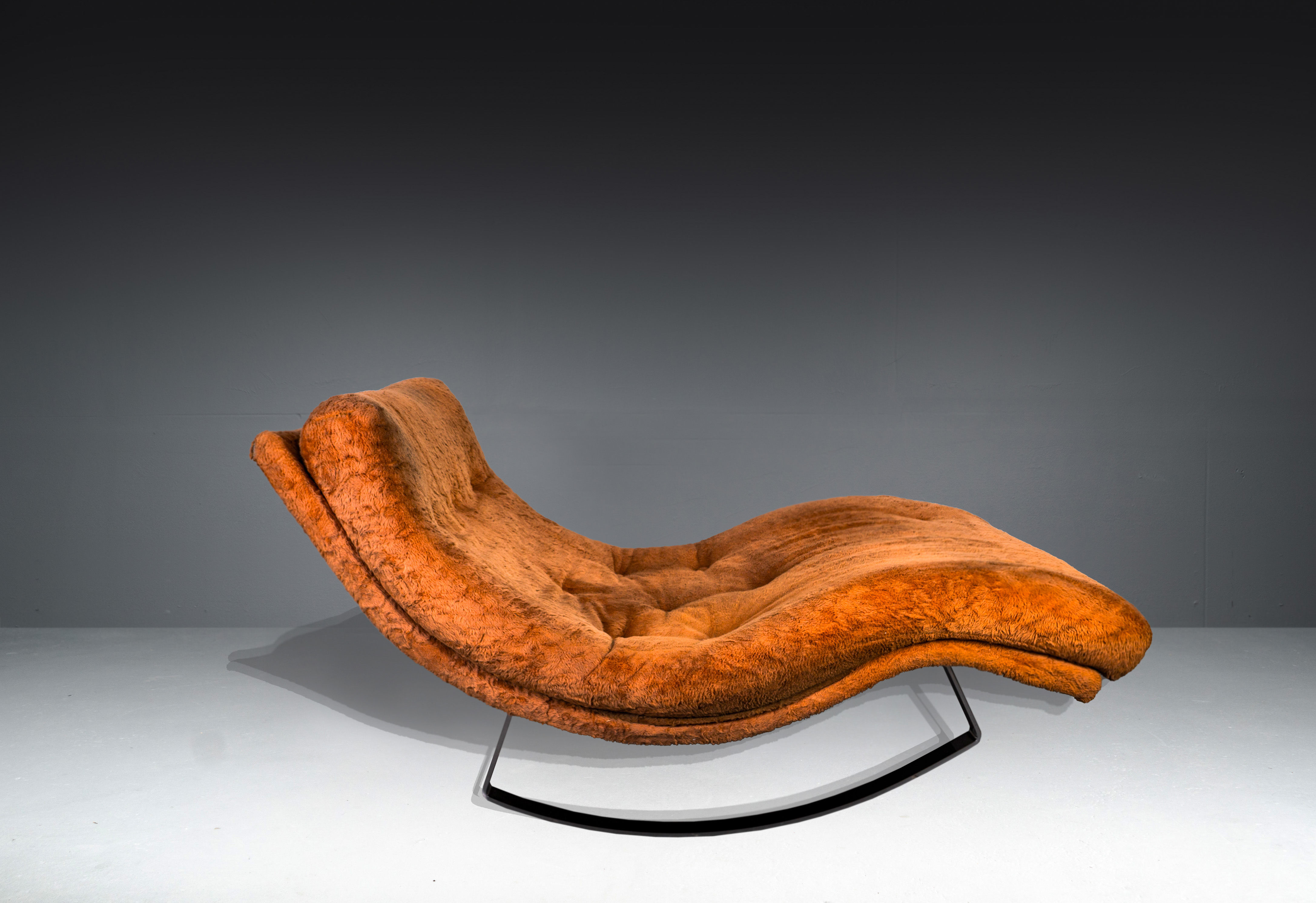 WAVE CHAISE LOUNGE CHAIR BY ADRIAN PEARSALL FOR CRAFT ASSOCIATES