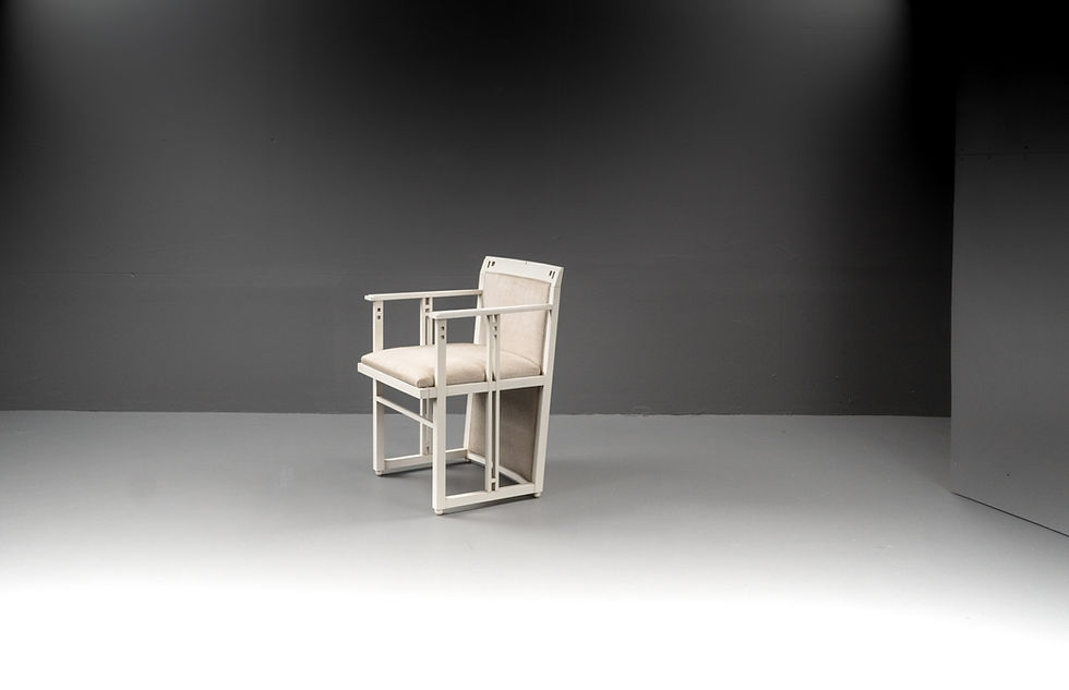 Thumbnail: UMBERTO ASNAGO GIORGETTI 80S DESK AND ARMCHAIR "GALAXY"