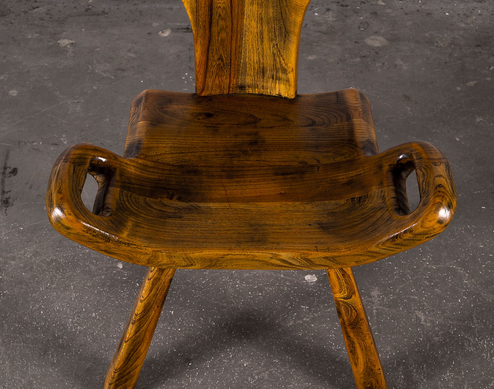 Thumbnail: BRUTALIST CHAIRS IN OAK 1960s