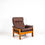 Thumbnail: SKIPPER MOBLER, LEATHER ARMCHAIR IN TEAK, MODEL ATLAN