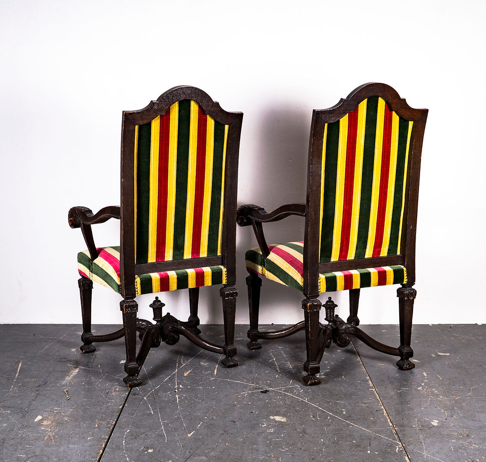 Thumbnail: FRENCH OR ENGLISCH CARVED CHAIRS 19TH CENTURY SET OF 2