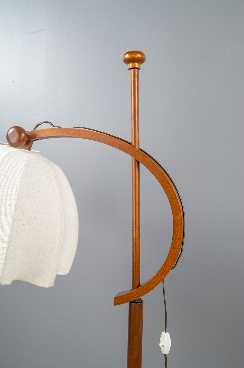 Thumbnail: FLOOR LAMP IN THE STYLE OF DOMUS AND WEGNER JUHL IN TEAK FROM THE 1960S